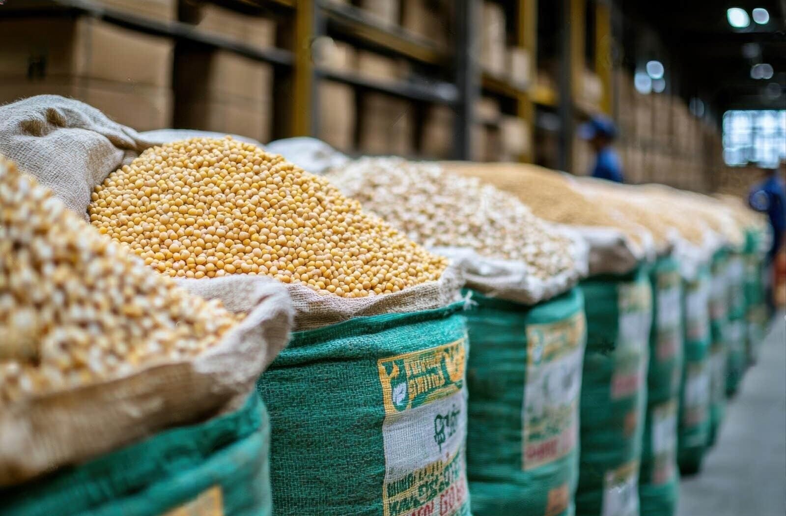 bulk soybean storage